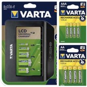 Resim Varta 57688 Lcd Üniversal Şarj Cihazı + 800 Mah Aaa Şarjlı Pil + 2100 Mah Aa Şarjlı Pil 