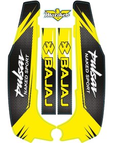Resim Motiker Bajaj NS200 Şase Sarı Sticker Etiket Modeli 
