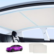 Resim For Tesla Model Y için NASA Dereceli Yansıtıcı Katman, Sıkıntısız Tasarım, 2 Dakikalık Kurulum, Arka Pencere ve Güneşlik için Uygun, Isı Azaltma ve Gizlilik Koruma, Araç Güneş Koruması, Şık Araba Aksesuarı, Kolay Kurulum Özelliği 