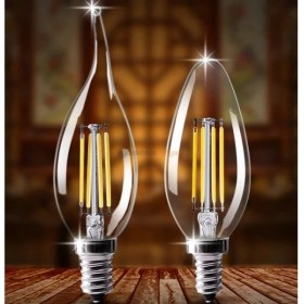 Resim Cata 6'lı Paket Cata 4 W Rustik Filament Buji LED Ampul E14 Duy Iyiiş Elektrik 