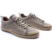 Resim MARCOMEN Hakiki Nubuk Deri Erkek Günlük Vizon Renk Spor Ayakkabı 