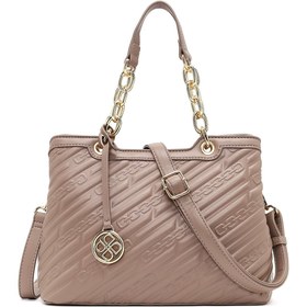 Resim Women's Gray Long Strap Printed Shoulder Bag 