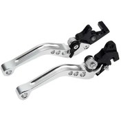 Resim Cnc Alaşım Motosiklet Fren Kolu Evrensel Motosiklet Modifikasyonu İçin Fit Cnc Silver Diğer 