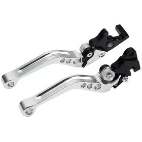 Resim Cnc Alaşım Motosiklet Fren Kolu Evrensel Motosiklet Modifikasyonu İçin Fit Cnc Silver Diğer 