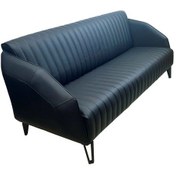 Resim Koltukstilim Likya Üçlü Mağaza Bekleme Koltuk Siyah 