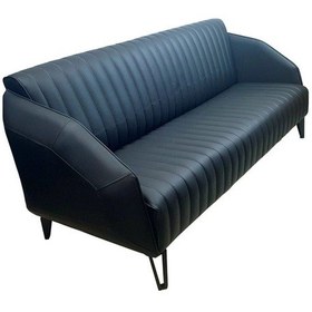 Resim Koltukstilim Likya Üçlü Mağaza Bekleme Koltuk Siyah 