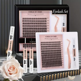 Resim Kıvır Kıvır Göz Farı Seti - Yüksek Kaliteli, Doğal Kıvır 8-16mm Tek Düğüm Uzatmalar, Yapışkanla Tekrar Kullanılabilir, Her Gün Makyaj ve Partiler İçin Mükemmel, Arkadaşlar, Aşıklar ve Yeni Gelenler İçin İdeal Hediye, Parti Makyajı | Doğal Kıvır Göz Farı | Tekrar Kullanılabilir Göz Farı 