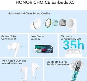 Resim HONOR Choice Earbuds X5 Kablosuz Bluetooth Kulaklık | TR Garanti 