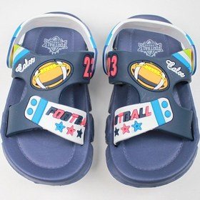 Resim Günlük Unisex Çocuk Sandalet Esnek Kaymaz Taban Yazlık Ev Okul Kreş Ayakkabı Ps940-ps955 Lacivert 