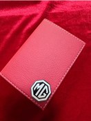 Resim ATTA PAZARLAMA Kabartmalı Pleksi Kırmızı Deri Mg Markalı Ruhsatlık, Ruhsat Kılıfı, Ruhsat Cüzdanı, Ruhsat Kabı 