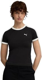 Resim T7 Kadın Siyah Günlük Stil T-Shirt 63212901 