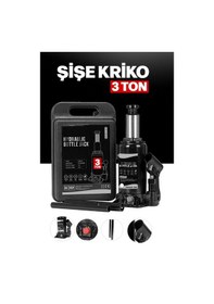 Resim Pro Black Seri Çelik Şaseli Çift Dişli Özel Çantalı 3 Ton Hidroli 