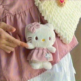 Resim Sevimli Kız Peluş Melek Hello Kitty Kanatlı Etek Çanta Süsü Anahtarlık - veya Evcil Kedi Peluş Oyuncak Köpek Bebek - Sırt Çantası Hediye Aksesuarı Kız Arkadaş ve Kadınlar İçin 