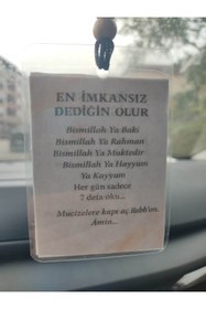 Resim Eslemita En İmkansız Dediğin Olur Araba Süsü Dikiz Aynası Süsü Araba Duası 