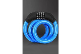 Resim ZHT Zhltools Zhltools Güvenli 4 Haneli Taşınabilir Paslanmaz Çelik Bisiklet Scooter Kilidi 