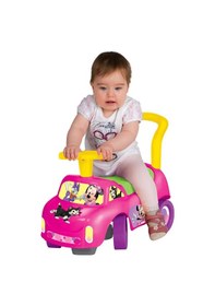 Resim Minnie Mouse İlk Arabam - Binmeli Araba - Çocuk Arabası - İlk Adım Arabası 