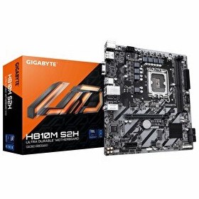 Resim Gigabyte H810M S2H DDR5 6400MHz OC M.2 VGA HDMI DP PCIe 4.0 1851P mATX Anakart 