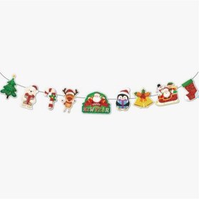 Resim Dekoratif Simli Banner Yılbaşı New Year 