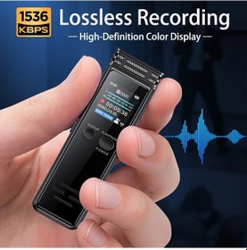 Resim Xuweiwei 128g Dijital Ses Kaydedici Profesyonel Sesle Aktif Mini Usb Mp3 1536kbps Ders Toplanti 128gb 64gb 32gb 16gb Secenekleri 