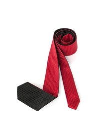 Resim Kırmızı Çift Taraflı İnce Çocuk Kravatı Kırmızı 