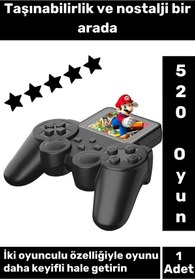 Resim Wintoup 520 Oyunlu Kablosuz Oyun Konsolu Atari Oyun Konsolu Game Stick Retro Tetris 