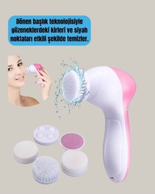 Resim Derin Temizleme Ve Masaj İçin 5 Başlıklı Yüz Cilt Bakım Aleti 