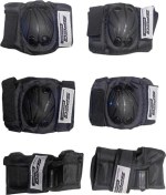 Resim Forte Gt NBYC 971 Speq Yetişkin Bisiklet Dizlik Dirseklik Koruma Seti S Beden Siyah 