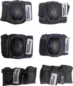 Resim Forte Gt NBYC 971 Speq Yetişkin Bisiklet Dizlik Dirseklik Koruma Seti S Beden Siyah 