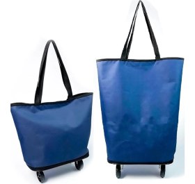 Resim Hype Store Katlanır Tekerlekli Alışveriş Çantası Pazar Arabası Pazar Çantası 