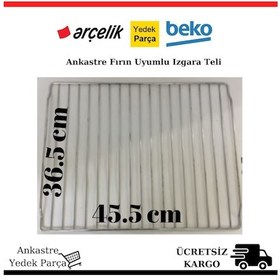 Resim Arçelik Beko Uyumlu Ankastre Fırın Tepsi Izgara Teli 45.5 X36.5 Cm - 381511678 
