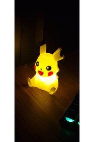 Resim SAHAA pokemon pilli pikachu masa lambası 