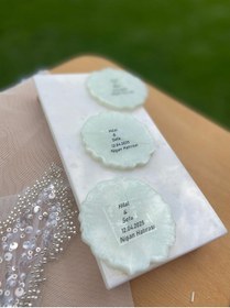 Resim GÜRLEK TEKSTİL 25 Adet Epoksi Magnet Söz Nişan Nikah Kına Düğün Hediyeliği Kuran Hatırası Sünnet Mevlüt- 