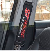 Resim Ford St Racing Logo Nakışlı Emniyet Kemer Pedi 2 Ad Yüksek Kalite 