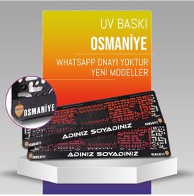 Resim Osmaniye Plakalık, 2 Adet Premium Uv Baskı, Plakalıkhane 