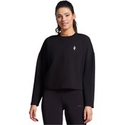 Resim W Soft Touch Shinny Logo Crew Neck Sweatshirt 