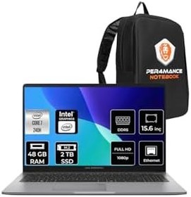 Resim ASUS ExpertBook P1 Intel Core 7 240H 48GB 2TB SSD 15.6" FHD FDOS Dizüstü Bilgisayar & PER4 Çanta 