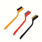 Resim 3 adet Set, Tel Fırça, Mutfak Temizlik Fırçası, Gaz Ocak Temizlik Fırçası, Yağ Temizlik Fırçası, Pas Giderme Fırçası, Elektrikli Fırça, Temizlik Malzemeleri, Temizlik Araçları 