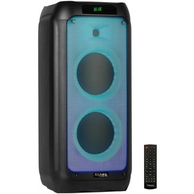 Resim STOREMAX aclyashop - W8 - 2 adet 8 inç (20,3 cm) hoparlör, 600W,, USB ve microSD’li - W LED efekti, TWS kablo 