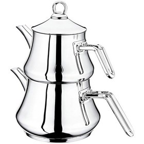 Resim Oms Çelik Çaydanlık 8076 L Boy Gri 