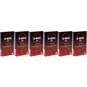 Resim S-Box Red Kabartmalı Prezervatif 12'li x 6 
