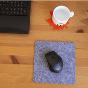 Resim garaccu Keçe Yumuşak Dokulu Şık Mouse Pad Gri 