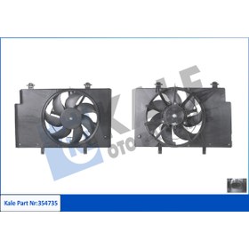 Resim KALE FAN MOTORU KOMPLE (FORD FIESTA/BMAX DIZEL+BENZIN 1.25-1.4-1.6 08/) 
