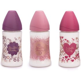 Resim Suavinex Haute Couture Pp Biberon Geniş Ağız 270Ml - Pembe 