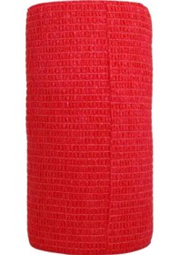 Resim Sayberk - Coban Kendinden Yapışkanlı Bandaj 10cmx4.5mt Kırmızı - 30 Adet 