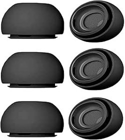 Resim Wiki VALLEY Airpods Pro ve AirPods Pro 2. nesil için 3 çift yedek kulak tıkacı, gürültü azaltma için delikli, silikon kulak yastığı, Airpods Pro2 kulaklık ile uyumlu, şarj kılıfı, orta boy 