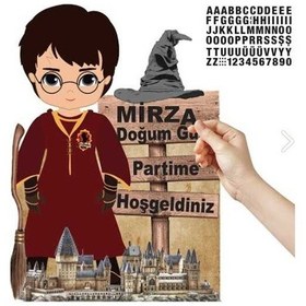 Resim Harry Potter Temalı Ayaklı Pano Seti Kişiye Özel 