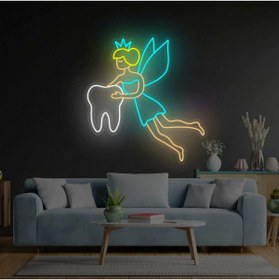 Resim HONEY CONCEPT Diş Perisi Dişçi Diş Hekimi Neon Led 