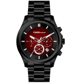 Resim Fado & 00012 Erkek Kol Saati Siyah Çelik Kordon Siyah 