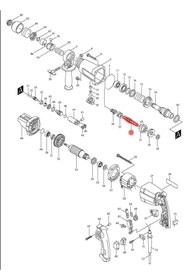 Resim Nesta Makita Hr2400 Dişli Şaft Ürün Kodu 322588-3 