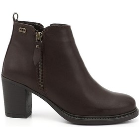 Resim Gönderi R Kadın Kahve Antik Fermuarlı Kalın Topuklu Bot Gkzb13420431 Kahve 